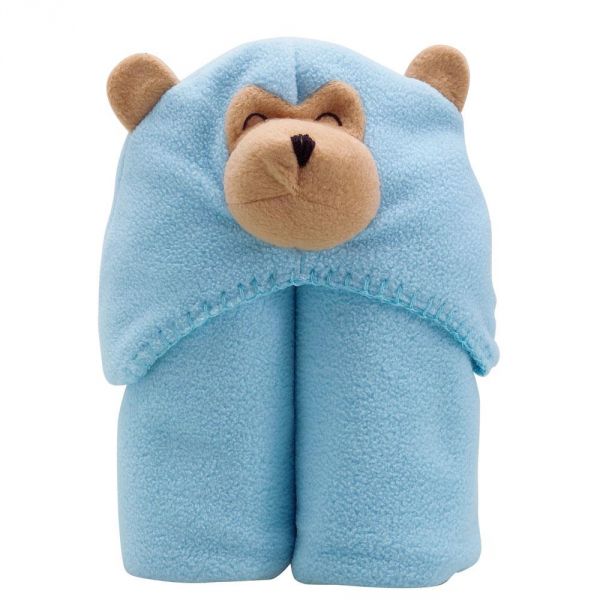 Cobertor Capuz Little Baby Corttex macaco