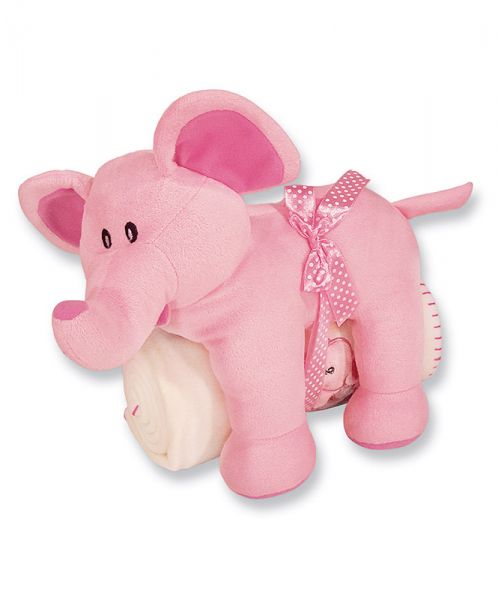 elefante com mantinha rosa