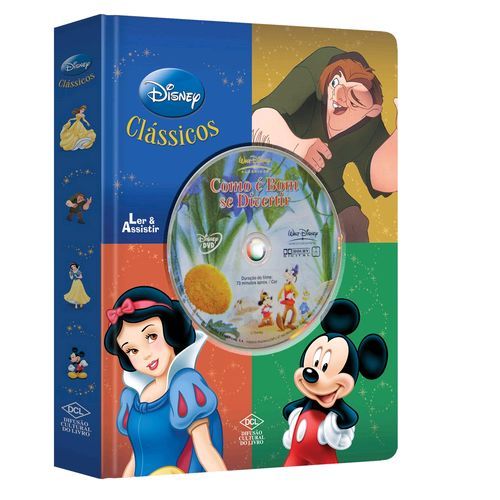 Livro Ler & Assistir c/DVD - Clássicos Disney