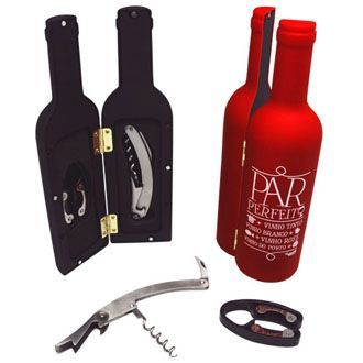 Kit Vinho Garrafa PEQUENO Preto