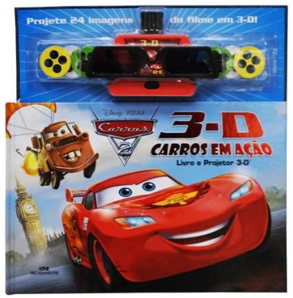 Carros Em Ação - Livro e Projetor Em 3D