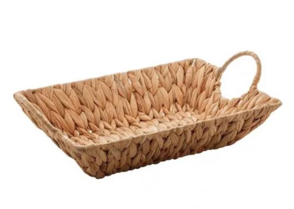 Cesta de fibra natural 35x25 cm